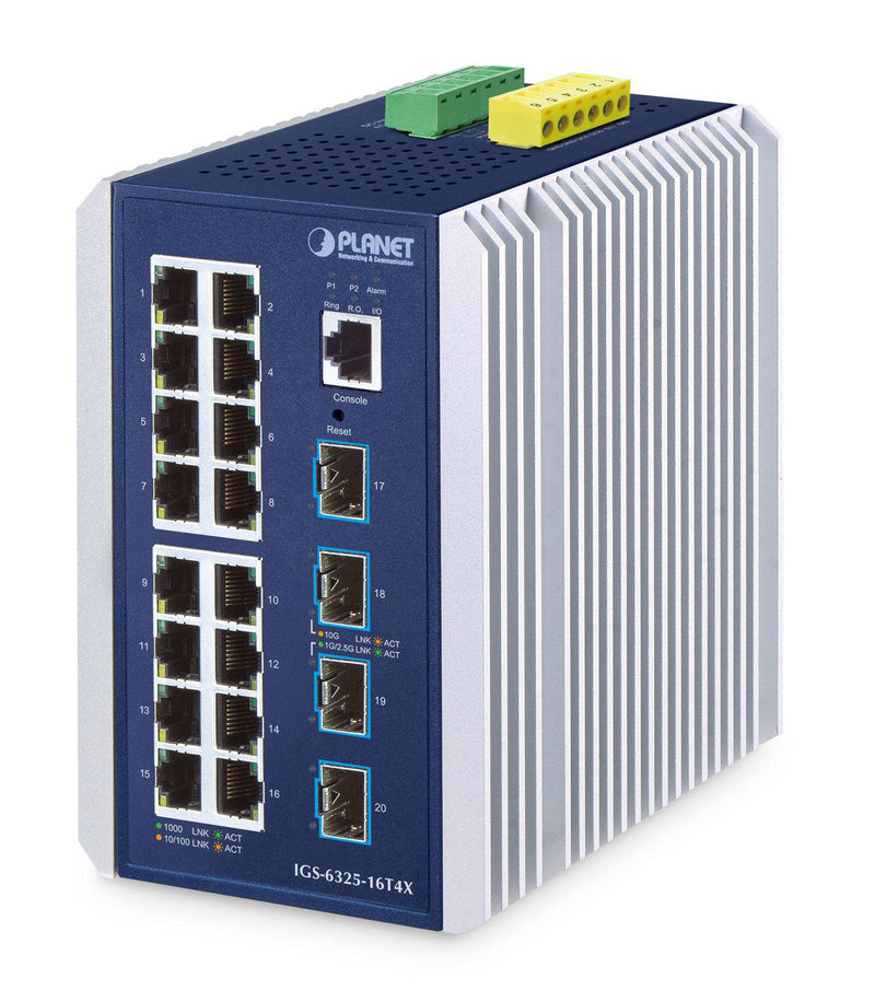 PLANET Technologie Netzwerk-Switch – 16 Ports, Cloud-verwaltet