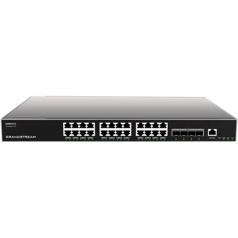 Grandstream Netzwerk-Switch – 24 Anschlüsse, 10 Gigabit SFP+
