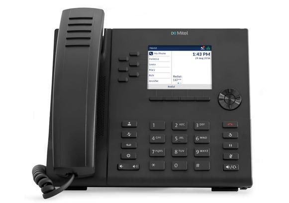 Mitel 6915 IP-Telefon – Farbdisplay, HD-Audio