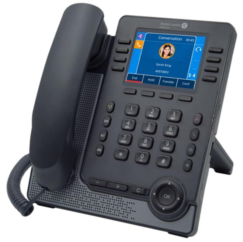 Alcatel VoIP-Telefon – Farbdisplay, Konferenzfähig