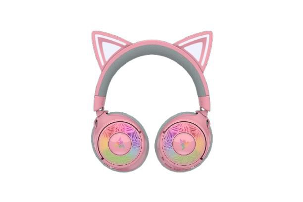 Razer Gaming-Headset – Kabellos, RGB-Beleuchtung, Katzenohren
