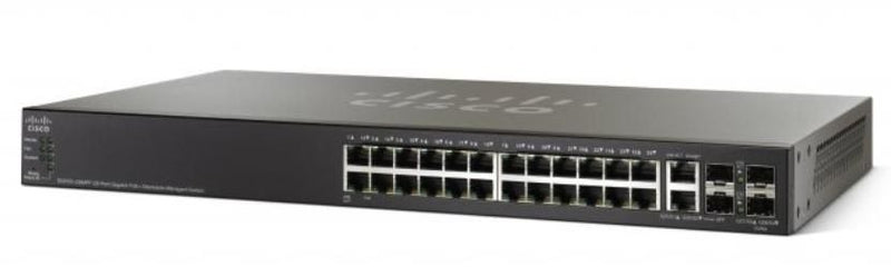Cisco 28-Port Gigabit Switch – PoE+ Unterstützung, Stapelbar