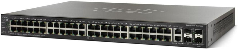 Cisco 52-Port Managed Switch – Gigabit, PoE+, stapelbar