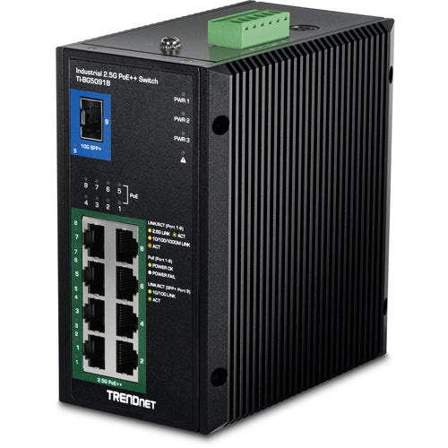 TRENDnet 9-Port Netzwerk-Switch – 2.5G, PoE++ Unterstützung