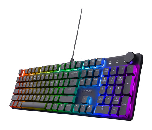 Trust GXT 866 Gaming-Tastatur – Mechanisch, RGB-Beleuchtung