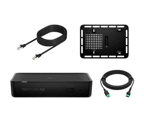 HP Poly Studio Audio-Brücke – PoE-Unterstützung, inkl. Mikrofonkabel