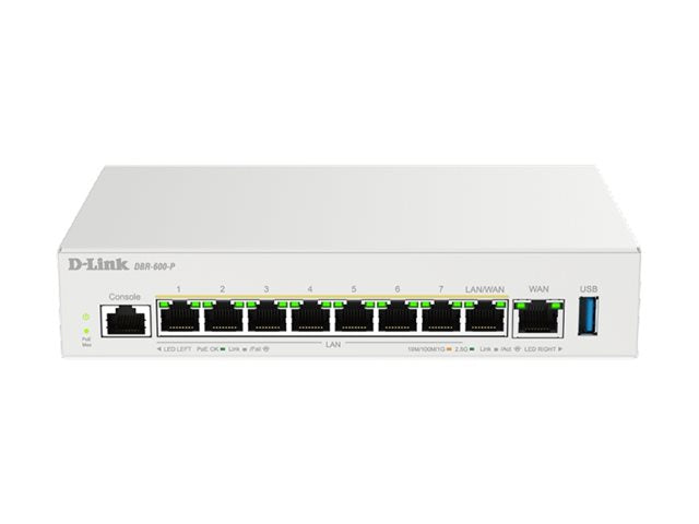 D-Link Business Router – 8 Ports, PoE-Unterstützung