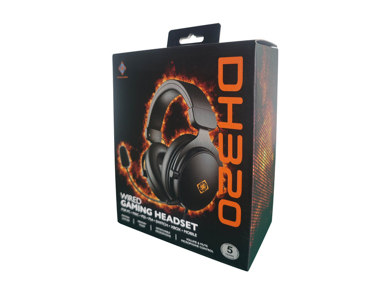 DELTACO Gaming-Headset – Bequemes Design, 3,5-mm-Anschluss