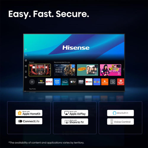 Hisense 55" 4K Smart-TV – Großes Bild, Smarte Funktionen