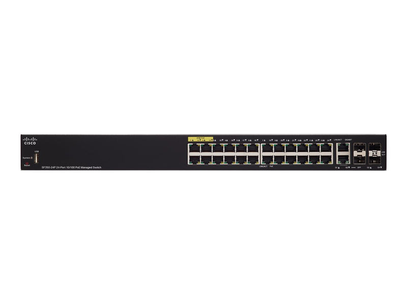 Cisco 24-Port Netzwerk-Switch – PoE+, Rackmontage