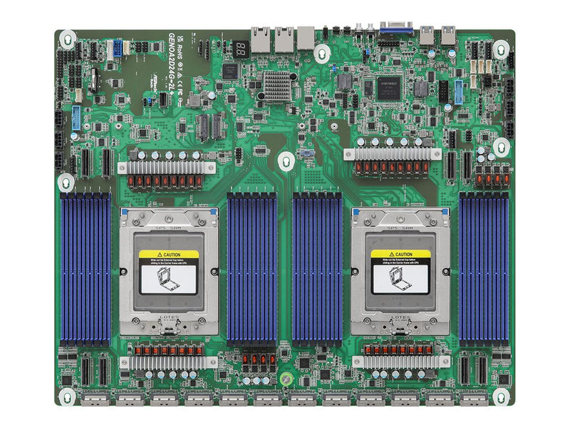 ASRock Motherboard – 2 CPUs, USB 3.2, Gigabit LAN