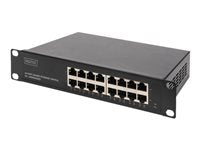 Digitus 16-Port Ethernet Switch – Gigabit-Netzwerk, einfache Installation