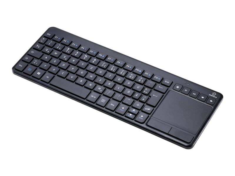 Renkforce Kabellose Tastatur – Integriertes Touchpad, 10m Reichweite