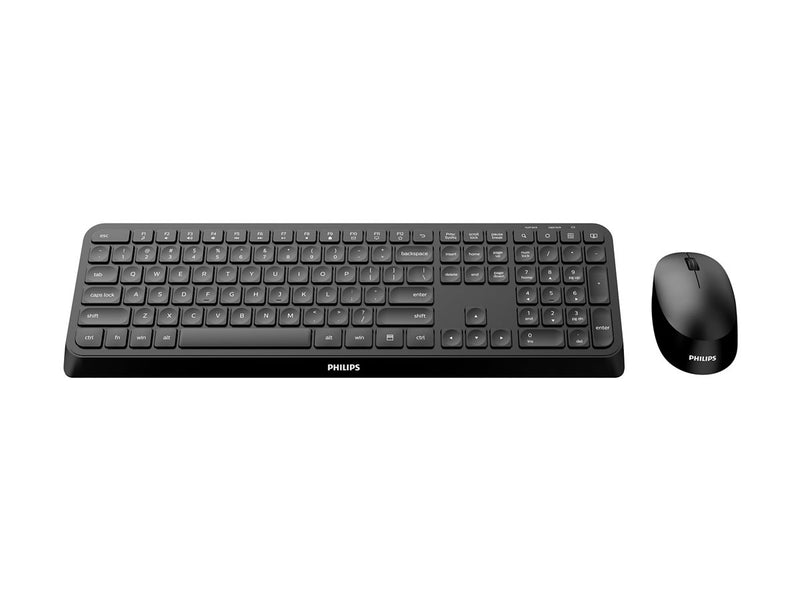 Philips Kabelloses Tastatur-Maus-Set – Ergonomisch, für Rechts- und Linkshänder