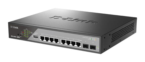 D-Link 10-Port Gigabit Switch – Für Überwachung, PoE++ Unterstützung