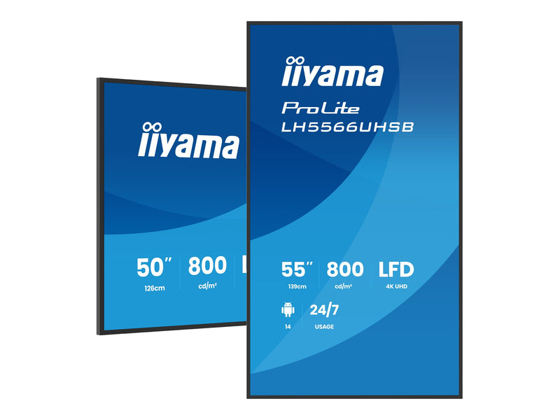 Iiyama 55" Display – 4K-Auflösung, integrierter Mediaplayer