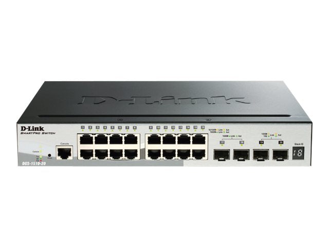 D-Link Smart Switch – 16 Gigabit-Ports, erweiterbar