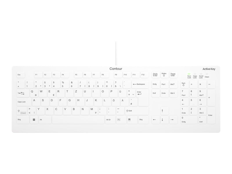 CONTOUR Tastatur – Robustes Design, deutsches Layout