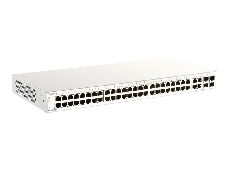 D-Link 52-Port Gigabit Switch – Cloud-Verwaltung, leise ohne Lüfter