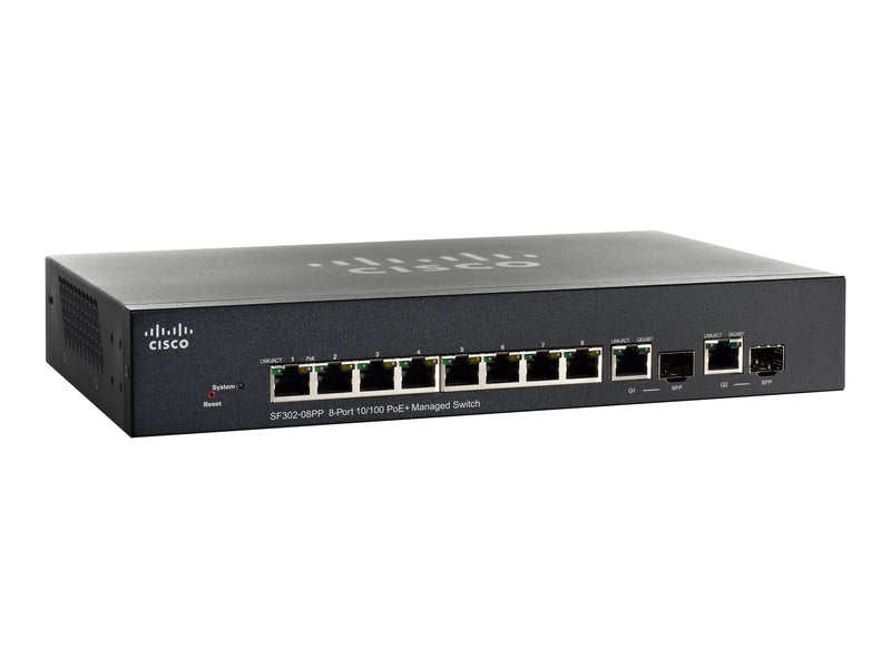 Cisco 8-Port Managed Switch – PoE+ für kleine Unternehmen