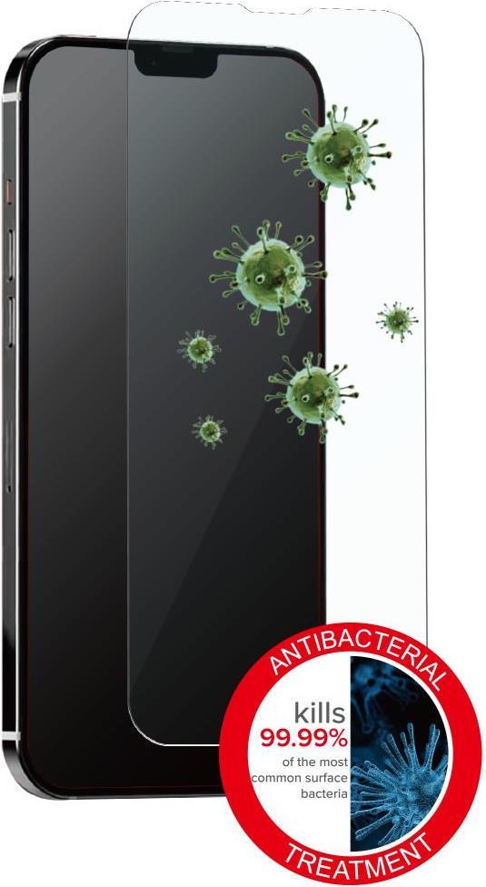 ESTUFF Bildschirmschutz für iPhone 13 mini – Antibakteriell, kratzfest
