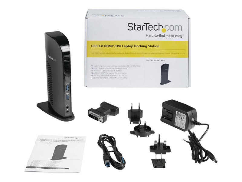 Startech USB 3.0 Dockingstation – Dual Displays, HDMI
