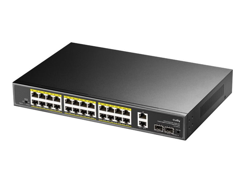 Cudy Netzwerk-Switch – 24 PoE-Anschlüsse, Rack-montierbar