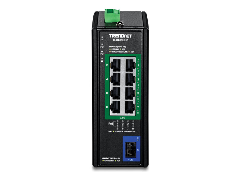 TRENDnet 9-Port Netzwerk-Switch – 2.5G, PoE++ Unterstützung