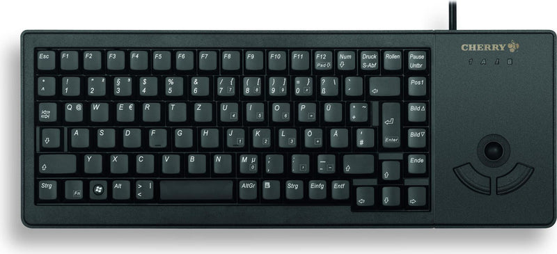 CHERRY Kompakte USB-Tastatur – Integrierter Trackball, programmierbar
