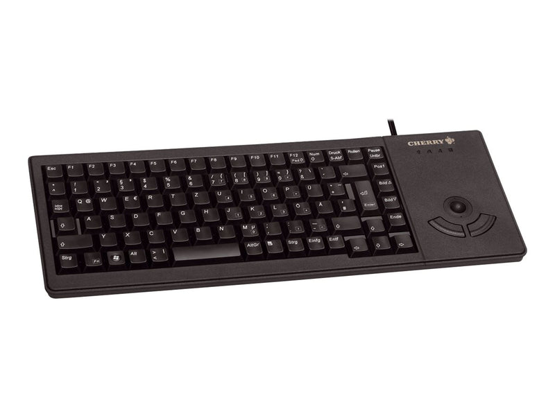 CHERRY Kompakte USB-Tastatur – Integrierter Trackball, programmierbar
