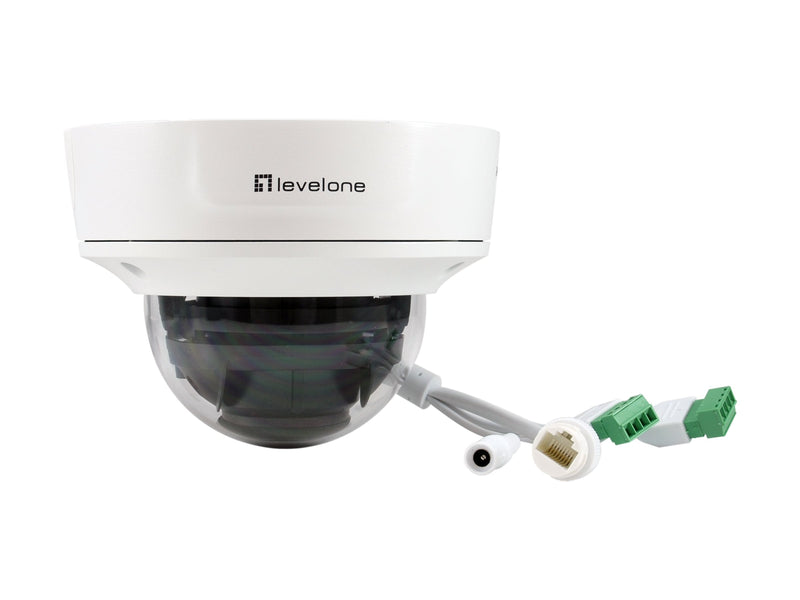 LevelOne Dome IP-Kamera – wetterfest, Zweiwege-Audio