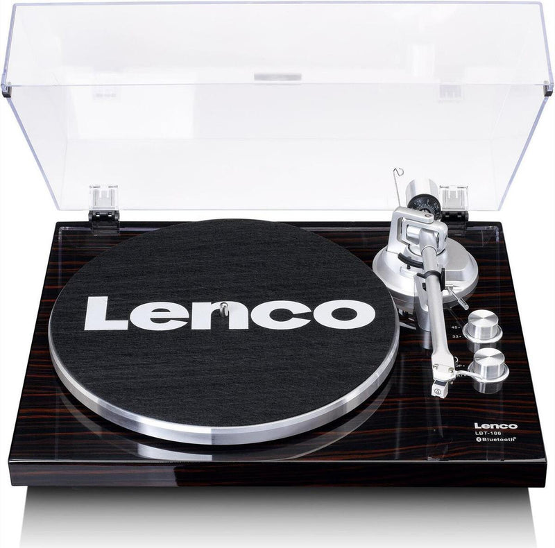 LENCO USB-Plattenspieler – Bluetooth, Nussbaum-Design