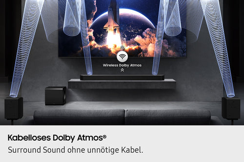Samsung Soundbar – 3D-Sound, kabelloser Subwoofer