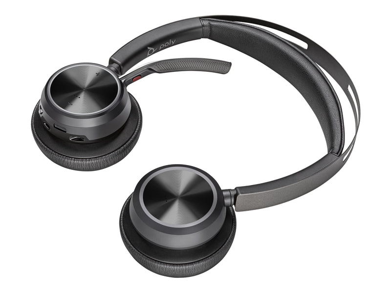 HP Poly Voyager Focus 2 – Kabelloses USB-C-Headset mit Ladestation