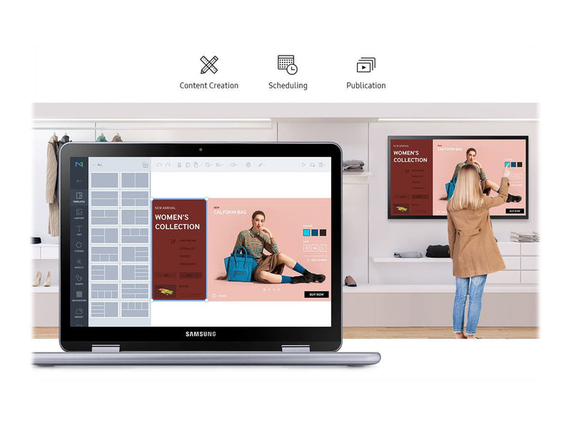Samsung 55" Touchscreen-Display – Ideal für Digital Signage