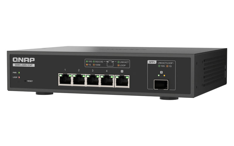QNAP Netzwerk-Switch – 10G Ethernet, 5 Ports