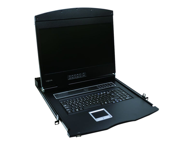 LOGILINK 19" KVM-Konsole – Monitor und Tastatur integriert