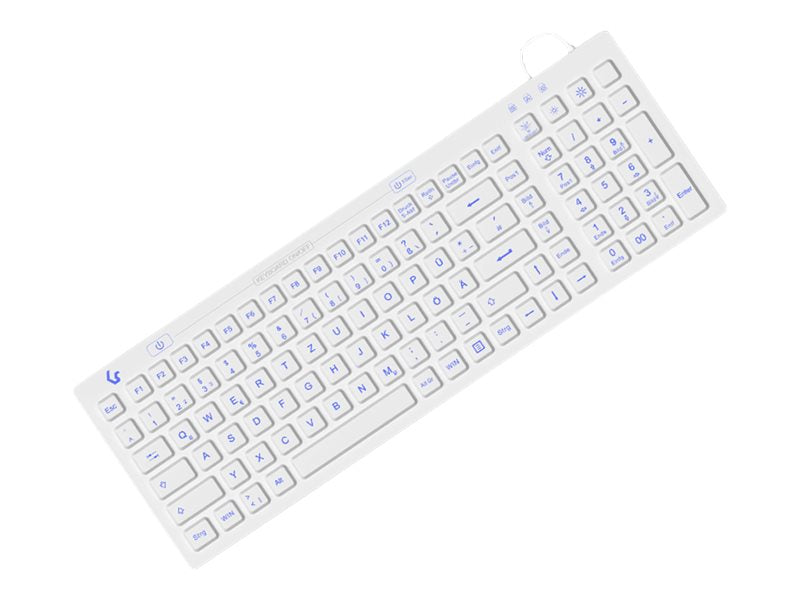 KEYSONIC USB-Tastatur – Hintergrundbeleuchtung, wasserdicht