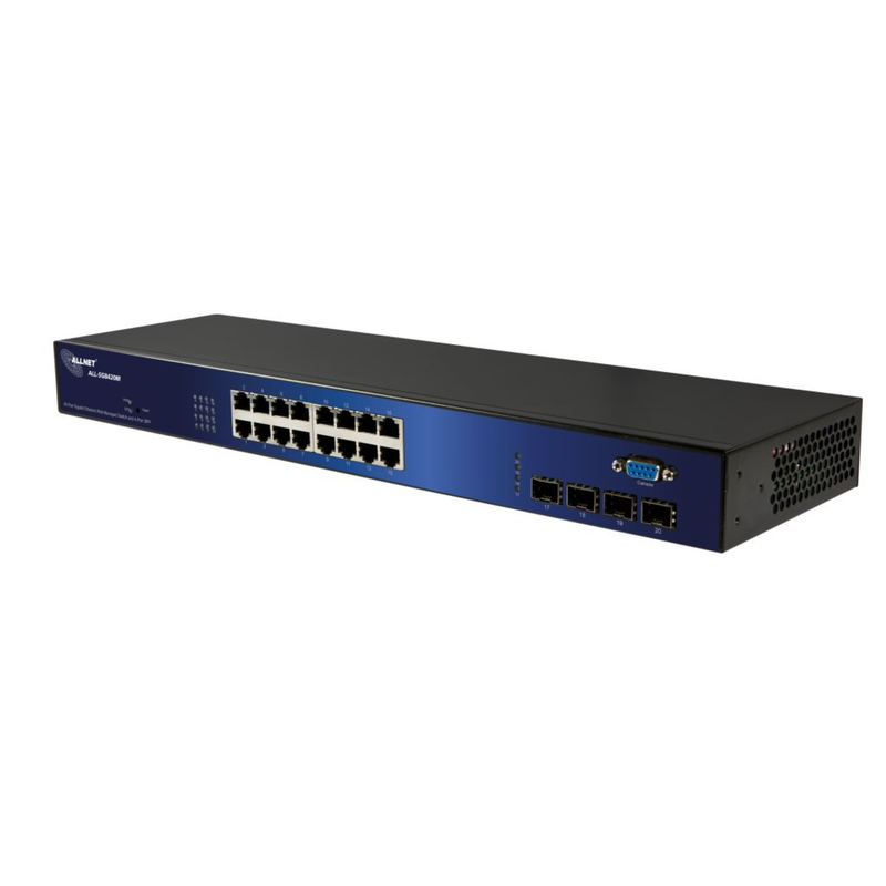 ALLNET 16-Port Gigabit Switch – Lüfterlos, Smart Managed