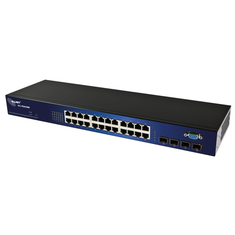 ALLNET 24-Port Gigabit Switch – Lüfterlos, Smart Managed