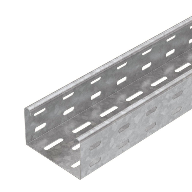 OBO Bettermann Kabelrinne – gelocht, 60x100x3000 mm