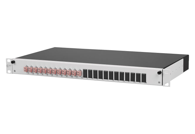 METZ CONNECT Patchpanel – 12 Ports, für Glasfaser-Netzwerke