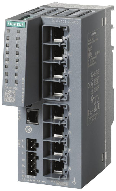 Siemens Netzwerk-Switch – 8 Ports, robustes Design