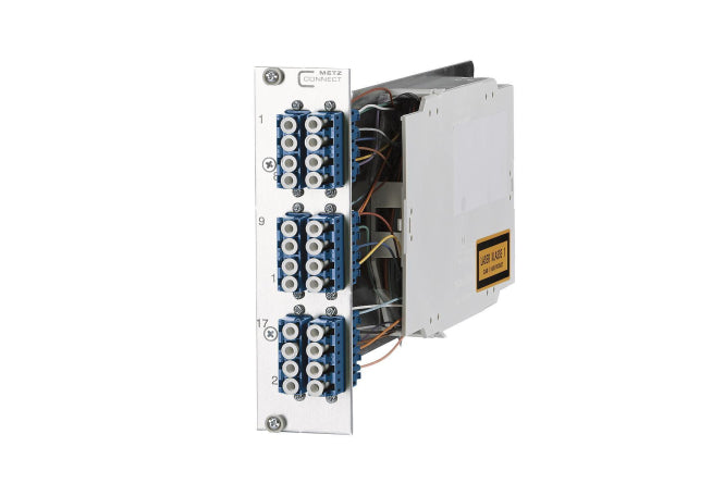 Metz Connect Patch Panel – 24 Anschlüsse, LC-Q Couplers