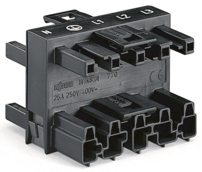 WAGO Verteiler – 1 Stecker, 3 Buchsen, fehlsteckgeschützt