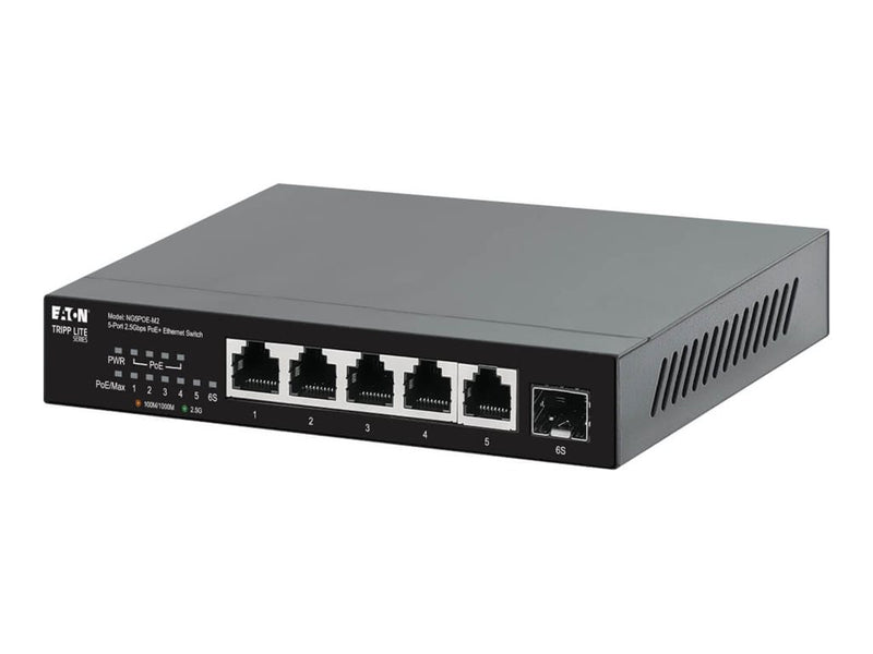 EATON 5-Port Desktop Switch – 2.5 Gbps, PoE+ Unterstützung