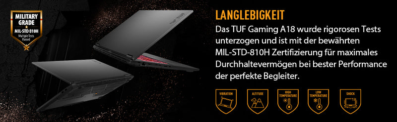 ASUS TUF Gaming Laptop – 18" Display, 16 GB RAM, 1 TB Speicher