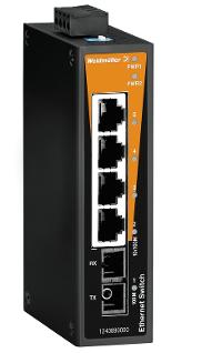 Weidmüller Industrieswitch – 4 Ethernet Ports, einfacher Anschluss