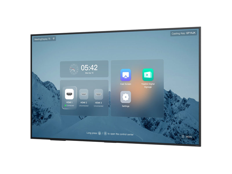 Yealink 75" Meeting Display – Großes Display für Konferenzen
