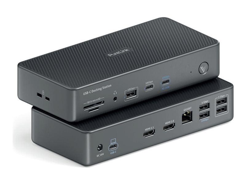 Purelink USB-C Dockingstation – 14 Anschlüsse, 8K Unterstützung